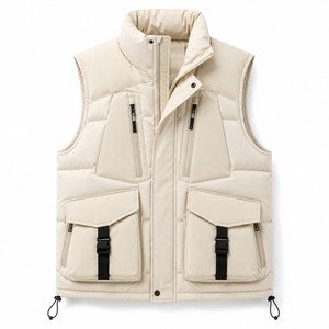 <b>Men's</b> Warm Outdoor Vest Insulated Quilted Puffer Sleeveless <b>Jacket</b> for Camping Hiking and Casual Wear - Product Image 4