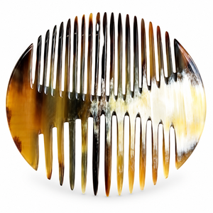 Peigne à cheveux en corne de buffle naturelle, écologique, artisanal, à dents fines, pour salon, anti-poux, pour hommes, femmes et enfants, fabriqué en Inde - Product Image 4
