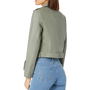 Professional <b>High</b> Quality Women's <b>Leather</b> Jacket Latest Design Breathable Material Zipper Closure Winter Sale Sizes Plus Size - Product Image 4
