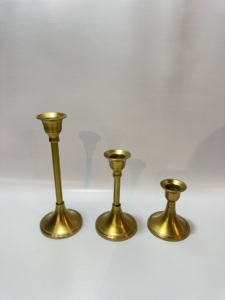 Classic Matte <b>Black</b> Aluminium <b>Pillar</b> <b>Candle</b> <b>Holder</b> Baluster Stem Pedestal Stand Modern Minimalist Table Centerpiece Decor - Product Image 5