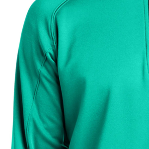 Unisex Quarter <b>Zip</b> <b>Hooded</b> Fleece Sweatshirt 100% Cotton Pullover Casual Sportswear Lightweight Breathable Loose Fit Embroidered - Product Image 3