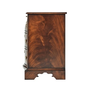 The Althoni Nightstand Is a Luxury Classic Solid Mahogany Nightstand with 3 Drawers in Brown for Bedroom Use - Product Image 5