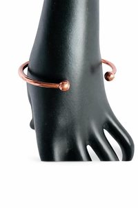 Handmade Pure Copper Ball Cuff <b>Bangle</b> Bracelet Solid Grooved Metal Copper Craft <b>Torque</b> Healing Jewelry For <b>Men</b> Women - Product Image 6