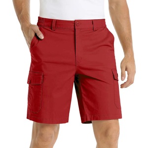 Pantalones Cortos Casuales de Lona para Hombre, Color Sólido, con Bolsillos, de Secado Rápido, Transpirables, con Cierre de Cordón, para Playa y Verano - Product Image 4