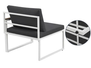 Ready Ship Modern Outdoor Patio Set Furniture <b>Grey</b> Colour Custom Colors Bari Steel <b>Frame</b> Vietnam Durable Garden Kit Box - Product Image 4