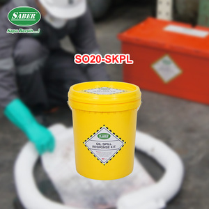 Cubo Absorbente Impermeable de 20L para Derrames de Aceite, Kit de Respuesta a Emergencias, Solución Industrial para Derrames de Aceite y Combustible - Product Image 4