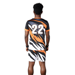 Custom Men's Volleyball Uniform Set Breathable Quick Dry Team Sportswear <b>Athletic</b> Jersey and Shorts for Training Competition - Product Image 3