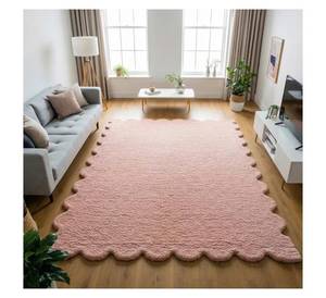 Alfombra Antideslizante de Felpa, Forma Irregular, Alfombra 3D con Diseño de Rosas, Alfombra Moderna Minimalista, Alfombra de Lana Hecha a Mano - Product Image 2