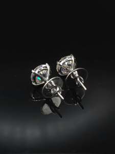 Round Cut Lab Grown Solitaire <b>Stud</b> <b>Earrings</b> D Color VVS1 925 Sterling <b>Silver</b> Solid 10K 14k Gold Unisex <b>Earrings</b> Wholesale Price - Product Image 5