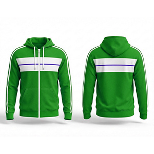 Sweat à capuche baggy réversible QUICKSHOW Streetwear 3D éco-responsable 100% coton, tissu double face, fermeture éclair, blocs de couleur, pour homme - Product Image 1