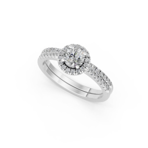 Anillo de Plata 925 con Diamante de Laboratorio para Mujer, Certificado IGI, RJC, ODM, OEM, Fabricante de Joyería Fina Ética, Venta al Por Mayor E201091_WB300925 - Product Image 1