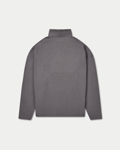 Custom Quarter Zip <b>Pullover</b> <b>Men</b> Stretch Performance Blank Crew neck Oversize Sweat Shirts Black <b>Men</b> Sweatshirt - Product Image 6