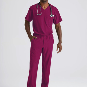 Medical Beauty Healthcare Short Sleeve <b>Scrubs</b> Uniform Men Fashion Workwear Stylish <b>Scrub</b> <b>Set</b> For Hospital Use - Product Image 1