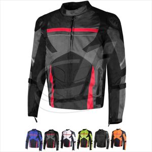 Chaqueta de motocicleta para hombre, textil, Cordura, carreras, motorista, aprobado por la CE, impermeable, todo el clima - Product Image 3