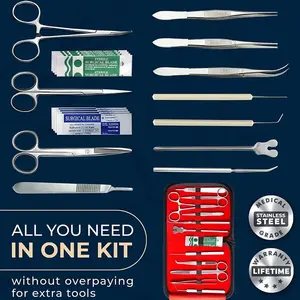 Kit d'instruments ophtalmiques de microchirurgie oculaire professionnel Care & Cure Design, comprenant des pinces ophtalmologiques, par Dentavex - Product Image 3