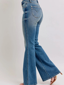 Jeans de mezclilla para mujer, fabricados en fábrica, hechos a medida, de corte holgado, ajustado y recto, con tela de algodón, estilo casual, a la cintura. - Product Image 6