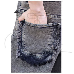 กางเกงยีนส์เดนิมผู้ชายราคาส่ง กางเกงยีนส์ทรงหลวมแบบใหม่ กางเกงยีนส์ลำลองทรงตรง - Product Image 5