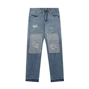 Customize <b>Men's</b> Jeans Denim Manufactures Straight Casual Slim Fit Pant Boys <b>Stretch</b> Jeans <b>Men</b> Zipper Fly Washed Skinny Jeans - Product Image 4