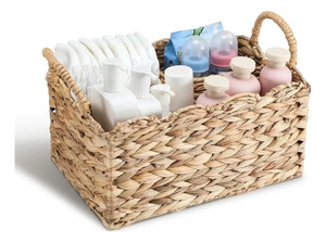 Eco Friendly Woven Kid Caddy <b>Basket</b> for Nursery Storage Toy Organization and Baby Essentials Storage Solution OEM ODM Wholesale - Product Image 1