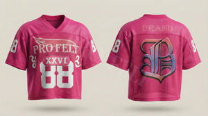 Ropa Deportiva, Top Holgado con Hombros Caídos, 100% Algodón, Cuello en V Personalizado, Transpirable, Estampado Digital, Estilo Hip Hop Casual de Verano - Product Image 4