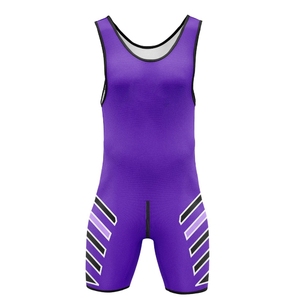 Athletic Fit Men Wrestling Singlets Stretch Breathable Fabric Wrestling Training Competition Uniform Gear - Product Image 6