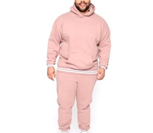 Ensemble de survêtement en molleton de coton de luxe pour homme, sweat à capuche brodé et pantalon de jogging, personnalisable, marque privée, OEM, ODM - Product Image 5