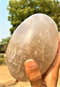 Gran Cristal de Cuarzo Ahumado Curativo Lingam Hecho a Mano, Gema de Reiki Dinámica de Gujarat, Arte y Coleccionismo - Product Image 2