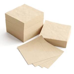 Biodegradable Virgin Wood <b>Pulp</b> 4 Ply Absorbent Disposable Cocktail Napkins EcoTurtles Brand Box/Poly Pack - Product Image 1
