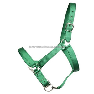 Multiple Color Custom made Nylon Horse Halter avec boucle en zinc et anneau entièrement réglable Nylon Halter horse équestre racing - Product Image 1