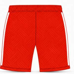 Bright <b>Red</b> Sports <b>Shorts</b> Custom Athletic Training Gym Workout Drawstring Quick Dry Breathable Performance Activewear Team - Product Image 2