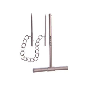 Retractor Quirúrgico Ortopédico Manual de Acero Inoxidable con Mango en T y 2 Hojas Largas, Instrumento Médico Duradero para la Exposición de Tejido Óseo - Product Image 1