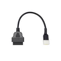 Cable adaptador de diagnóstico para motocicleta OBD2, conector hembra de 16 pines a conector de 6 pines para lector de códigos de escáner, 12V 24V, venta en paquete OBD2