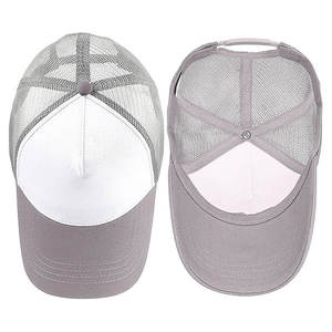 Gorra de malla de esponja al por mayor de fábrica, gorra publicitaria personalizada con logo impreso y bordado, visera de verano, sombrero promocional - Product Image 2