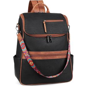 Mochila de gran capacidad de cuero de cabra auténtico para mujer, mochila duradera y moderna, ideal para oficina, viajes, universidad - Product Image 5