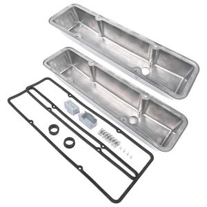 Tapas de Válvulas Altas de Aluminio con Pernos, Piezas de Motor Aletadas para Chevrolet Small Block 283 302 305 327 350 400 1958-1986 - Product Image 4
