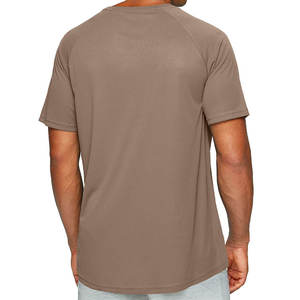 T-shirts en coton 100% microfibre vierges, séchage rapide, respirants, impression de logo, col contrastant, haute qualité, vente en gros - Product Image 2