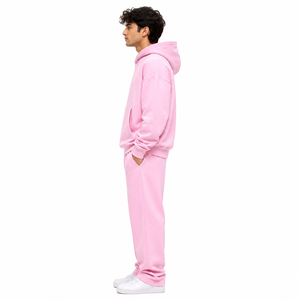 Conjuntos de Sudadera con Capucha y Pantalones Deportivos de Dos Piezas con Logotipo Personalizado, Estampados, Unisex, de Felpa Gruesa, Proveedor B2B - Product Image 4