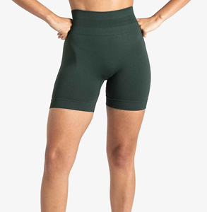 Custom Wholesale Seamless Contour v Seam High Waist <b>Booty</b> Lift Athletic Cotton Spandex Biker Shorts Women - Product Image 1