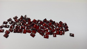 Granate Rojo Natural de Zambia, Corte Princesa Octogonal de 6*8 mm, Gema Certificada por Terceros para Fabricación de Joyería al por Mayor - Product Image 3