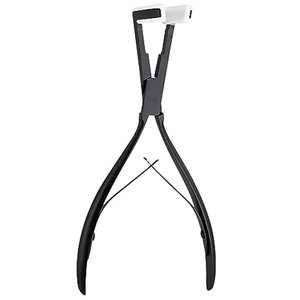 Pince à extensions de cheveux de qualité supérieure, en acier inoxydable, surface plate, outils de pose d'extensions pour femmes. - Product Image 1