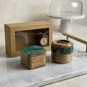 Quemador de Incienso de Madera Hecho a Mano, Mubkhar Tallado con Diseño de Camello para Aromaterapia Árabe - Product Image 3