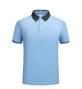 Hombres de secado rápido de calidad profesional para Polos personalizados con diseños bordados Tela de lona de patrón sólido con logotipo - Product Image 4
