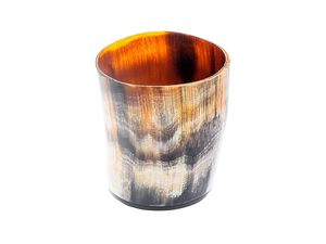 Verre court en corne de buffle véritable de haute qualité fait à la main avec un style nordique traditionnel pour les occasions spéciales à un prix abordable - Product Image 4