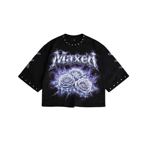 Camisetas Retro con Logotipo Personalizado, Impresión DTG, 100% Algodón Grueso, Corte Cuadrado para Hombre, Estilo Urbano, Camisetas Oversize de 260 GSM - Product Image 2