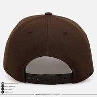 Casquette de baseball vintage marron personnalisée avec logo 3D, patch latéral brodé rétro, visière incurvée, ajustable, unisexe, motif léopard, vente en gros