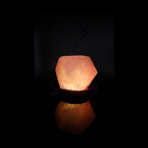 Lampe en sel de l'Himalaya au design classique, finition lisse, lumière douillette - Product Image 5
