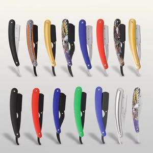 Plastic Handle <b>Single</b> <b>Blade</b> <b>Razor</b> For Barber Shop Face Shaving Stainless Steel <b>Blade</b> Multi Color Options - Product Image 1