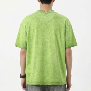 เสื้อยืดโอเวอร์ไซส์สไตล์วินเทจสุดเท่ห์สำหรับผู้ชาย ผ้าฝ้าย 100% ทรงหลวม คอวี ไหล่ตก พิมพ์ลายสกรีน  รักษ์โลก แห้งเร็ว - Product Image 3
