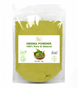 Poudre de feuilles de henné sans produits chimiques, 100% pure et naturelle, poudre de feuilles de Lawsonia Inermis pour une coloration naturelle des cheveux, une brillance et une croissance capillaire - Product Image 1