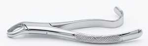 Forceps d'extraction dentaire pour molaire gauche maxillaire, à bec baïonnette décalé, en acier inoxydable, instrument réutilisable - Product Image 3